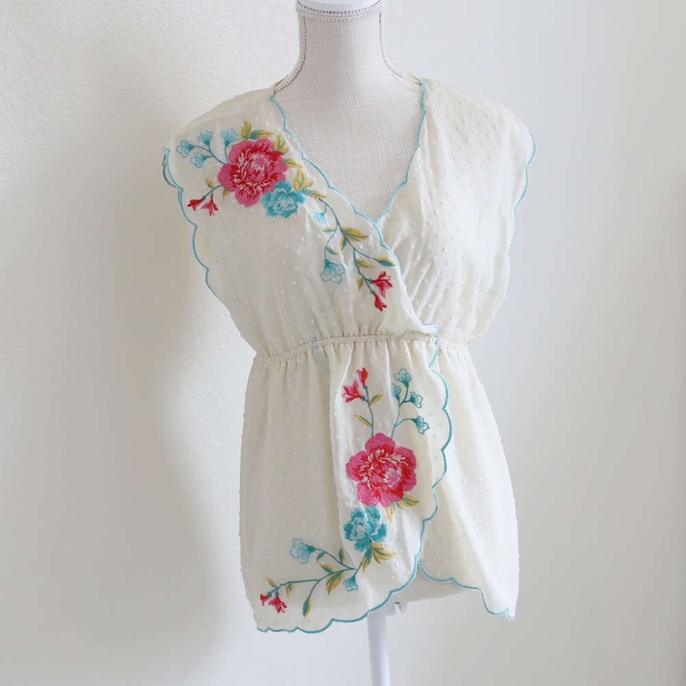 Flying Tomato Embroidered Top